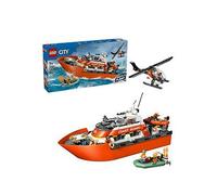 Lego City Coast Guard Rescue Boat & Helicopter Playset (60504) One Colour