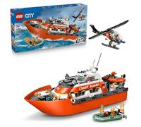 LEGO City Coast Guard Rescue Boat & Helicopter Playset 60504
