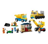 LEGO 60391 City Construction Trucks And Wrecking Ball Crane
