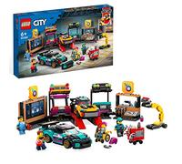 LEGO City Custom Car Garage Toy Set with 2 Customisable Cars, Mechanic Workshop and 4 Minifigures, Birthday Gift Idea for Boys and Girls Aged 6 Plus Years Old 60389