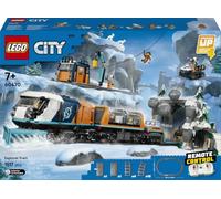 LEGO City Explorers' Arctic Polar Express Train 60470 | Toys for 7+ Year Old Boys, Set with 22 Track Pieces & Snowplough, 6 Minifigures & Rockfall Function, Gift Idea, 1517 Pieces