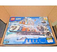 LEGO City Explorers’ Arctic Polar Express Train Set - Incl. a Remote-Controlled Train Toy, Snowplough, 30 Track Pieces & 6 Minifigures, Plus a Rockfall Function - Gift for 7+ Year Old Boys - 60470