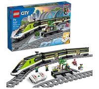 LEGO City Express Passenger Train Set, 60337 Remote Controlled Toy, Gifts for Kids, Boys & Girls with Working Headlights, 2 Coaches and 24 Track Pieces
