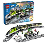 LEGO City Express Passenger Train Set, 60337 Remote Controlled Toy, Gifts for Kids, Boys & Girls with Working Headlights, 2 Coaches and 24 Track Pieces