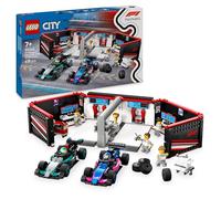 LEGO® City F1® Garage & Mercedes-AMG & Alpine Cars Toy Playset 60444
