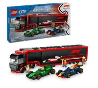 LEGO City F1 truck met RB20 en AMR24 F1 auto's Speelgoed voor 8 jaar (US IMPORT)