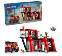 LEGO City Fire Station & Fire Truck Toy Gift Building Blocks Kids 5-8 Years