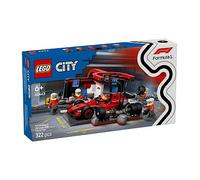 LEGO City Formula 1 F1 Pit Stop & Pit Crew with Ferrari Car