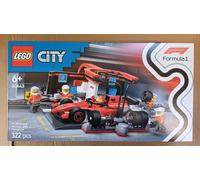 LEGO® City F1® Pit Stop & Pit Crew with Ferrari Car Racing Vehicle Toy 60443