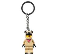 LEGO City French Bulldog Guy Minifigure Keyring Keychain 854158