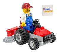 LEGO City: Gardener Minifigure on Lawn Tractor - Landscaper