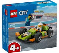 LEGO City Green Race Car Toy for 4 Plus Year Old Boys & Girls, Classic-Style Racing Vehicle Building Kit, with Photographer and Driver Minifigures, Gifts for Preschool Kids 60399