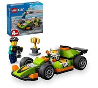 LEGO City Green Race Car Toy, Classic-Style Racing Vehicle, Small Toy Gift for Kids, Building Kit for Boys and Girls Ages 4 and Up, Photographer and Driver Minifigures, 60399