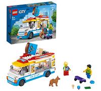 LEGO City Ice-Cream Van 60253 Playset, Featuring an Ice-Cream Van, Ice-Cream Lady and Skateboarder Minifigures, and a Cute Dog Figure; Great Gift for Kids (200 Pieces)