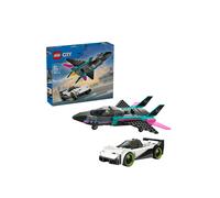 LEGO City Jet vs. Car Toy - Vehicle Model Buildable Construction Kit 60489