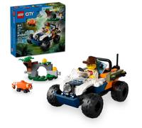 LEGO City Jungle Explorer ATV Red Panda Mission Car Toy Fun Summer Toy for Kids Ages 6 and Up Jungle Explorer Minifigure & Animal Figure Included O