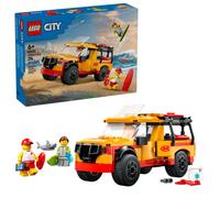 LEGO City Lifeguard Beach Rescue Truck Toy - Building Toy for Kids Boys and Girls Ages 6+ - Includes 2 Minifigures Shark Toy - Gift for Beach-Lovin
