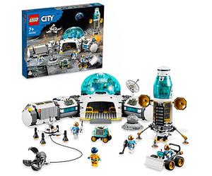 LEGO City Lunar Research Base 60350 Building Kit for Kids Aged 7 and Up; Toy Moon Base with Science Labs, Air Lock, Lunar Lander, VIPER Rover, Moon Buggy, and 6 Astronaut Minifigures (786 Pieces)