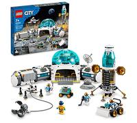 LEGO City Lunar Research Base Outer Space Toy for Kids who Love Space 60350, NASA Inspired Lunar Lander, Rover and Moon Buggy with 6 Astronaut Minifigures, Ages 7 Plus