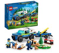 LEGO City Mobile Police Dog Training 60369, SUV Toy Car with Trailer, Obstacle Course and Puppy Figures, Animal Playset for Boys and Girls Ages 5 Plus