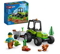 LEGO City Park Tractor 60390, Toy with Trailer for Kids Ages 5 Plus, Farm Vehicle Construction Set with Animal Figures and Gardener Minifigure, Gift Idea