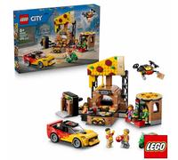 Lego City Pizza Delivery Experience With Vehicles 60496 Building Set, 494 Pieces, Restaurant Toy With Car, Drone And Scooter