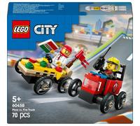 Lego City Pizza Vs. Fire Truck Race Car Pack 60458 One Colour