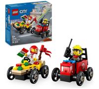 Lego City Pizza Vs. Fire Truck Race Car Pack 60458 One Colour