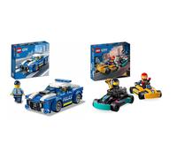 LEGO City Police Car & Go-Karts, Racing Vehicle Playset