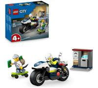 LEGO City Police Motorcycle Chase Toy, Motorbike Set 60455