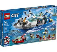 LEGO City Police Patrol Boat 60277 Building Kit; Cool Police Toy for K