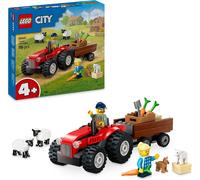 LEGO City Red Farm Tractor with Trailer & Sheep Toy Set 60461