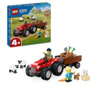 Lego City Red Farm Tractor With Trailer &Amp; Sheep 60461 One Colour