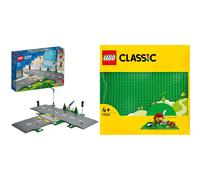 LEGO City Road Plates Set: Traffic Lights & Classic Green Baseplate