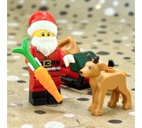 LEGO CITY - Santa Minifigure & baby reindeer with sled - hol362 - 60510
