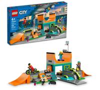 LEGO City Street Skate Park Building Toy Set Includes a Skateboard BMX Bike Scooter and in-line Skates Plus 4 Minifigures for Pretend Play Fun Gi