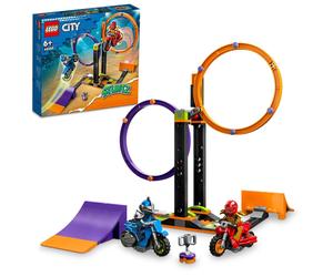 Lego City Stunt Challenge Rotating Wheel Pass 60360 Toy Block Gift Vehicle