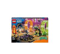 LEGO City Stuntz Double Loop Stunt Arena Motorbike Set Clear