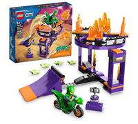 LEGO City Stuntz Dunk Stunt Ramp Challenge, 2in1 Action Set with Self-Driving Dinosaur Motorcycle Toy and Stunt Rider, Fun Activity for Kids, Boys, Girls 5 Years Old and Up, 60359
