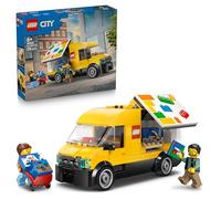 LEGO City The LEGO Van Toy - Delivery Truck Model Building Kit w/ 2 Minifigures, Trolley & Accessories - Birthday Gift Idea for 6+ Year Old Boys - 60500