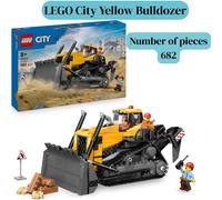 LEGO City Yellow Bulldozer 60466 Construction Vehicle Set 682 Pieces Ages 8+ UK