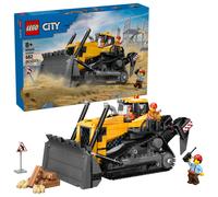 LEGO City Yellow Bulldozer Construction Site Building Toy for Kids, Ages 8+ - Pretend Play Set & Construction-Themed Building Blocks W/Toy Bulldozer I