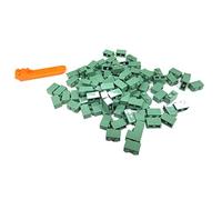 LEGO Classic 100 pieces 1x2 stones (3004) with stone separator (sand green)