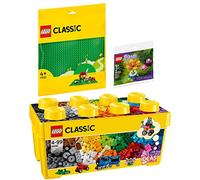 Lego Classic 10696 Lego Medium Building Bricks - 11023 Green Panel and 30417 Garden Flower & Butterfly