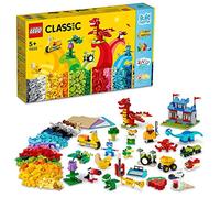 LEGO Classic 11020 Construire Ensemble, Boîte de Briques pour Créer un Château, Train, etc