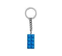 LEGO Classic 2×4 Bright Blue Brick Keychain 853993