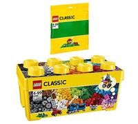 Lego Classic 2pcs. set 10696 10700 Medium Creative Brick Box + Baseplate Green