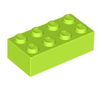 LEGO Classic Brick 2x4, Part 3001, Building Block, Part 3001, Choose Your Colour (Lime, 10, Bricks)