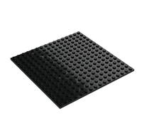 LEGO Classic Building Baseplate, 16 x 16 Studs, Part 91405 (Black, 5, Bricks)