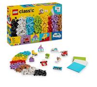 LEGO Classic Creative Building and Play Box with Colorful Bricks, House, Dog, Fire Truck, Keyboard, Clouds, Rainbows and More Toys, Crafts for 5+ Year Old Boys and Girls 11044